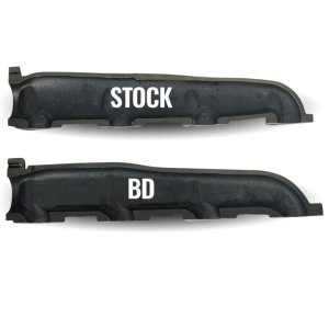 Ford F-250 Super Duty Exhaust Manifold Set - BD Diesel - Hi-Silicon Ductile Cast Iron - Black - `08-`10